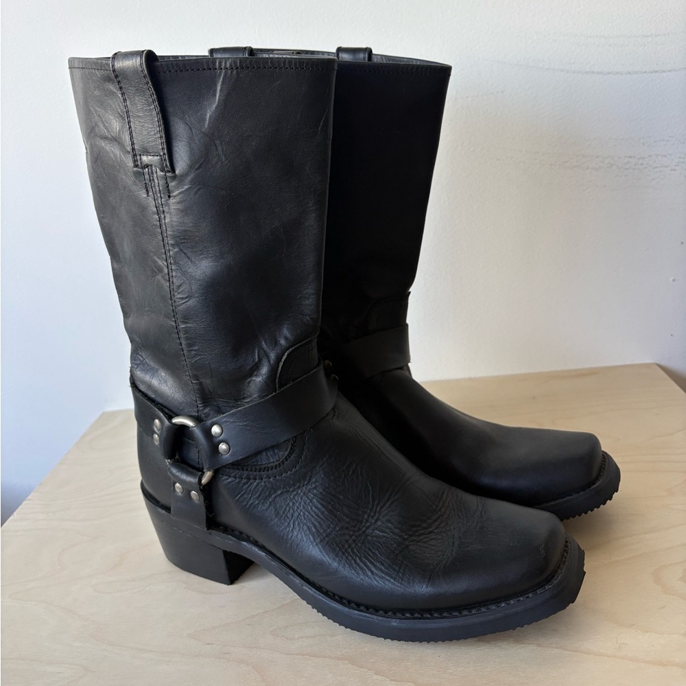 FM 1101 Leather Moto Boots.